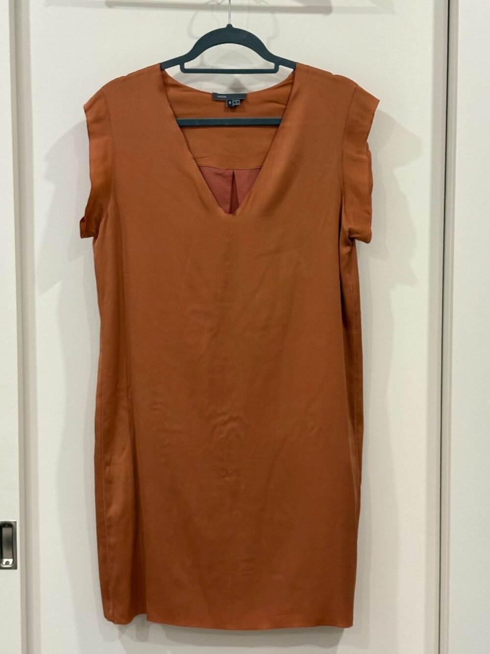 Vince Silk V Neck Dress Size 8